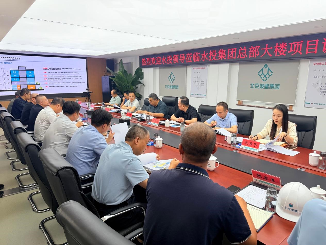 水投集团主要领导带队调研集团城市副中心项目